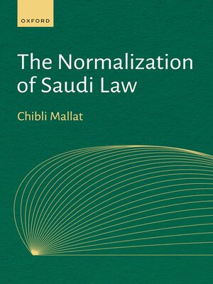 cover image of The Normalization of Saudi Law